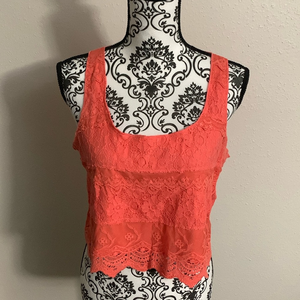 Pink/Coral Crop Top